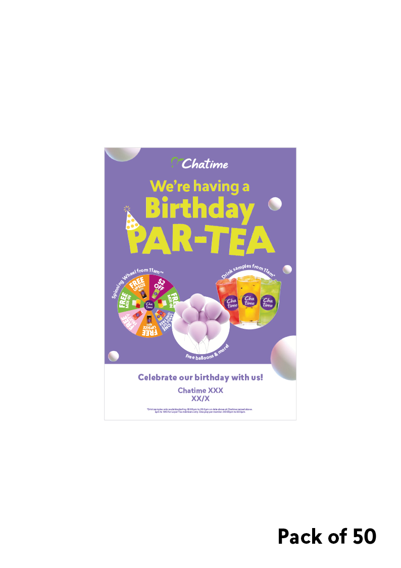 Birthday v3 - A5 Flyer