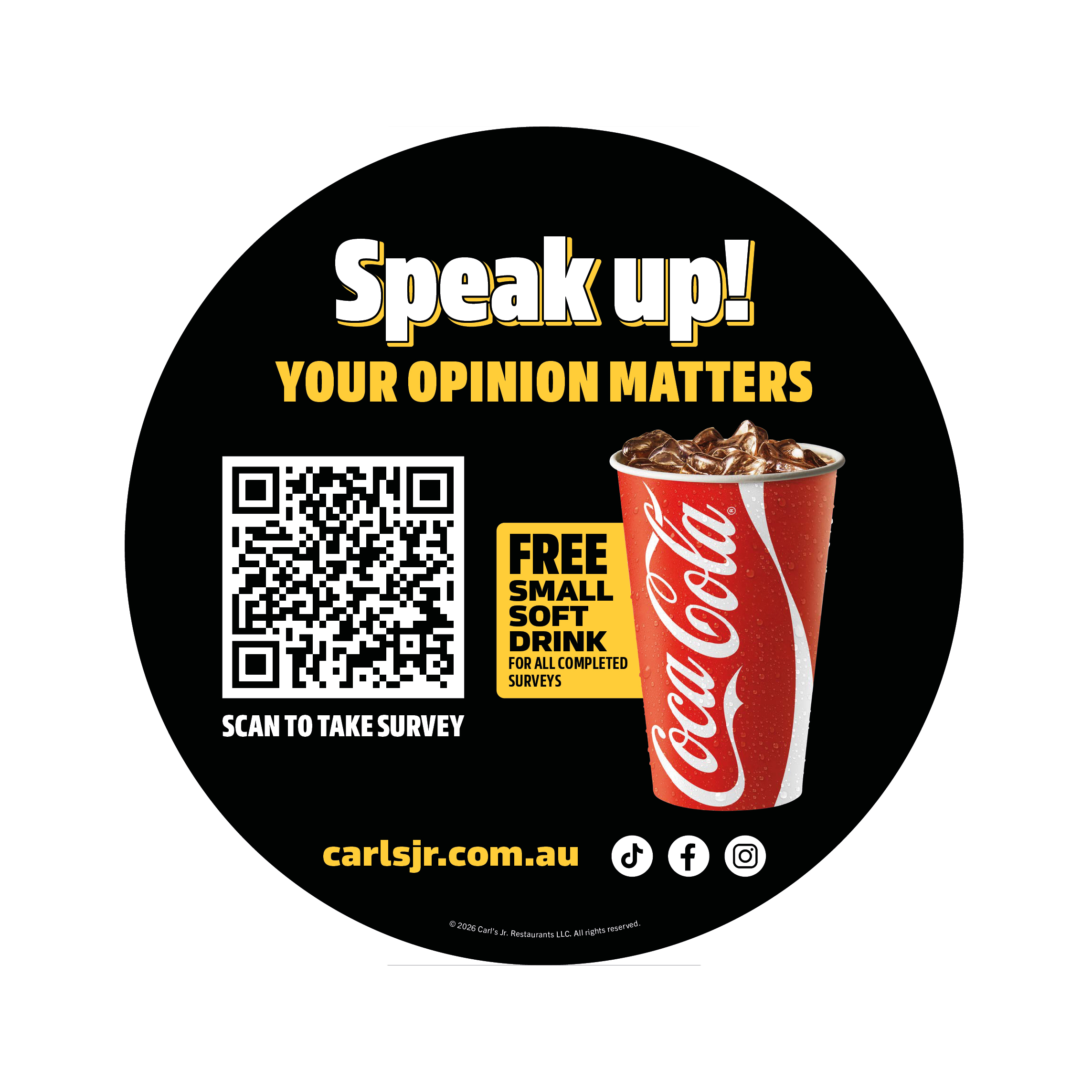 Carl's Jr. Test - Feedback_Door Decal
