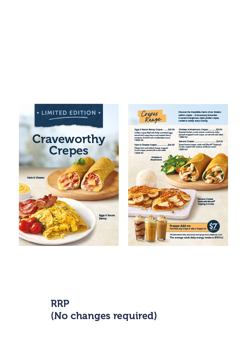 Crepes MTO - Menu Insert - RRP Pricing (No changes required)