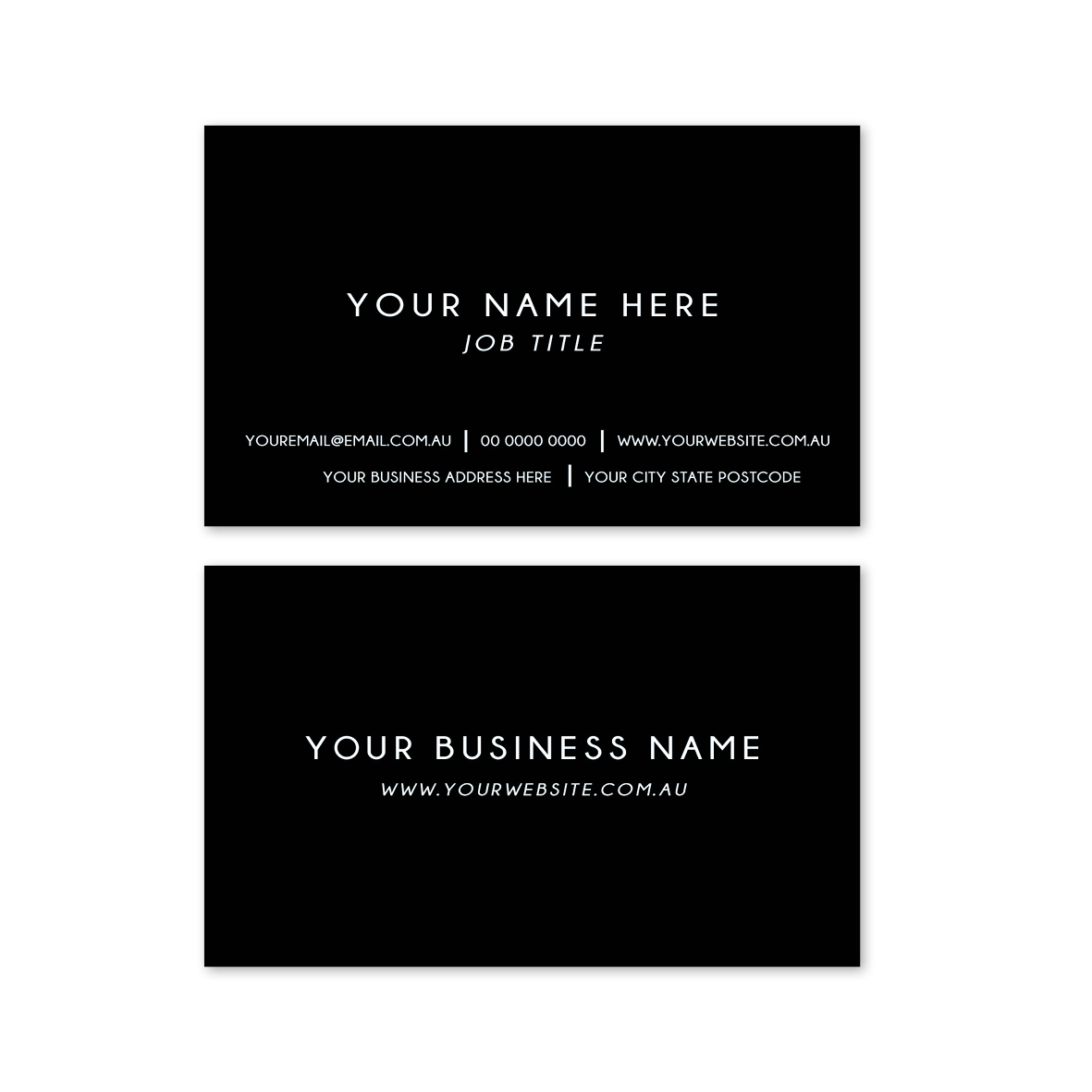 Classic Block Business Cards