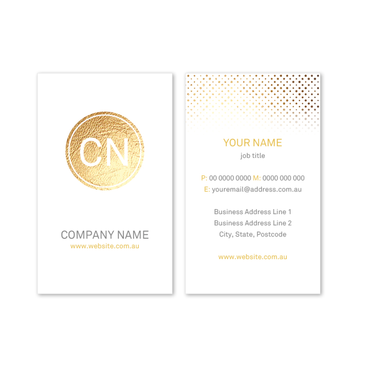 Luxurious Gold Business Cards