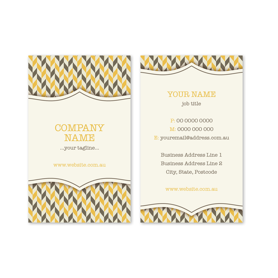Stylish Retro Business Cards