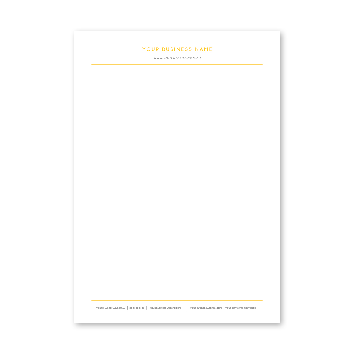 Classic Line Letterhead