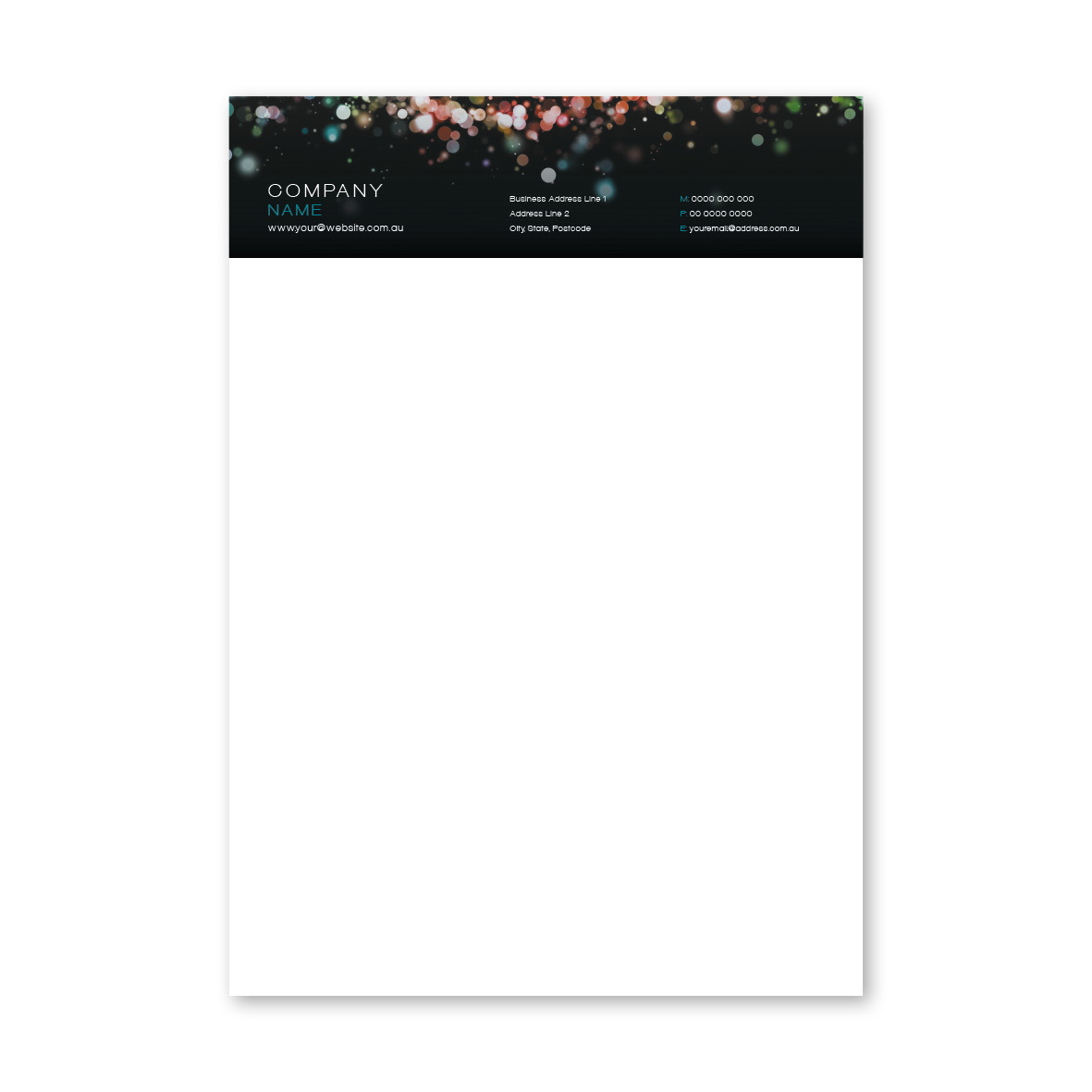 Abstract Letterhead