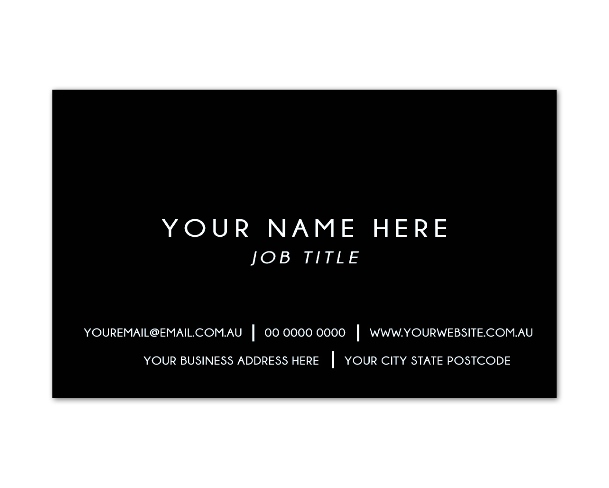 Classic Block Business Cards 8