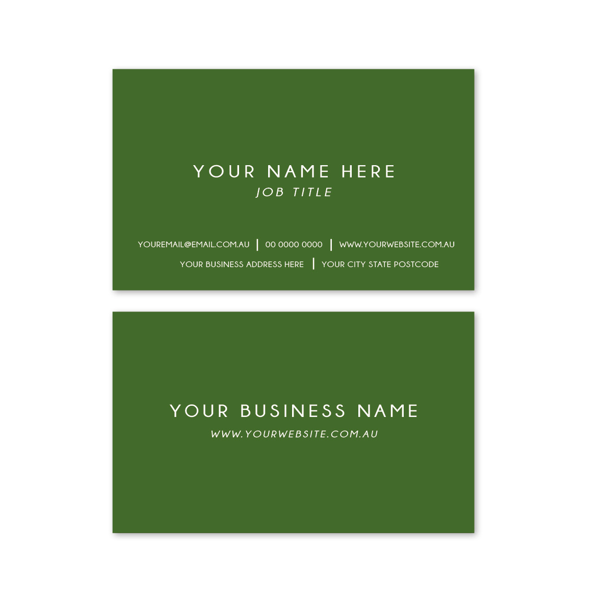 Classic Block Business Cards 1