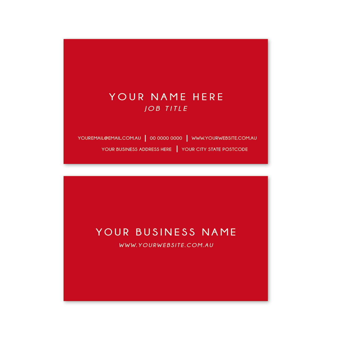 Classic Block Business Cards 2