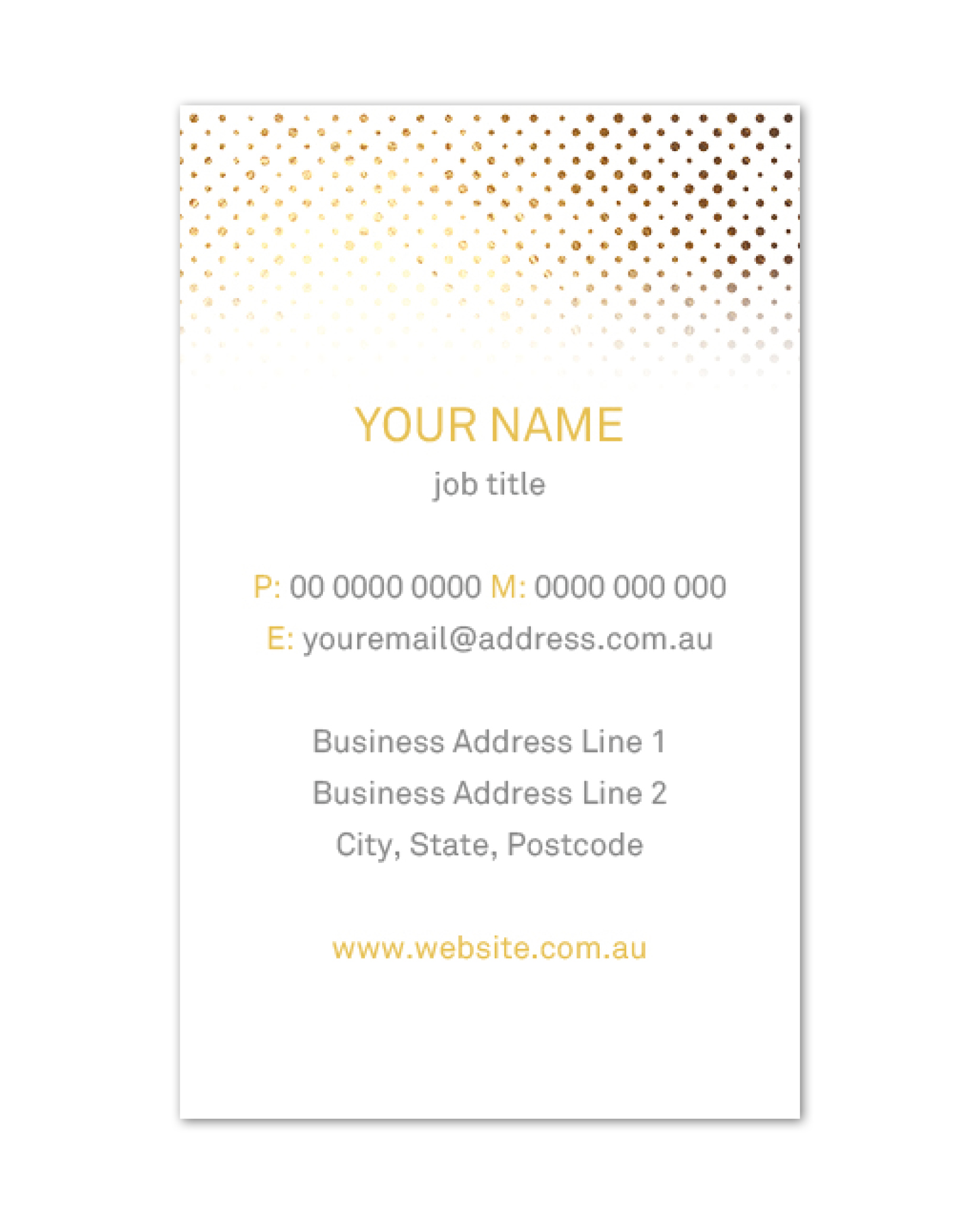 Luxurious Gold Business Cards 2