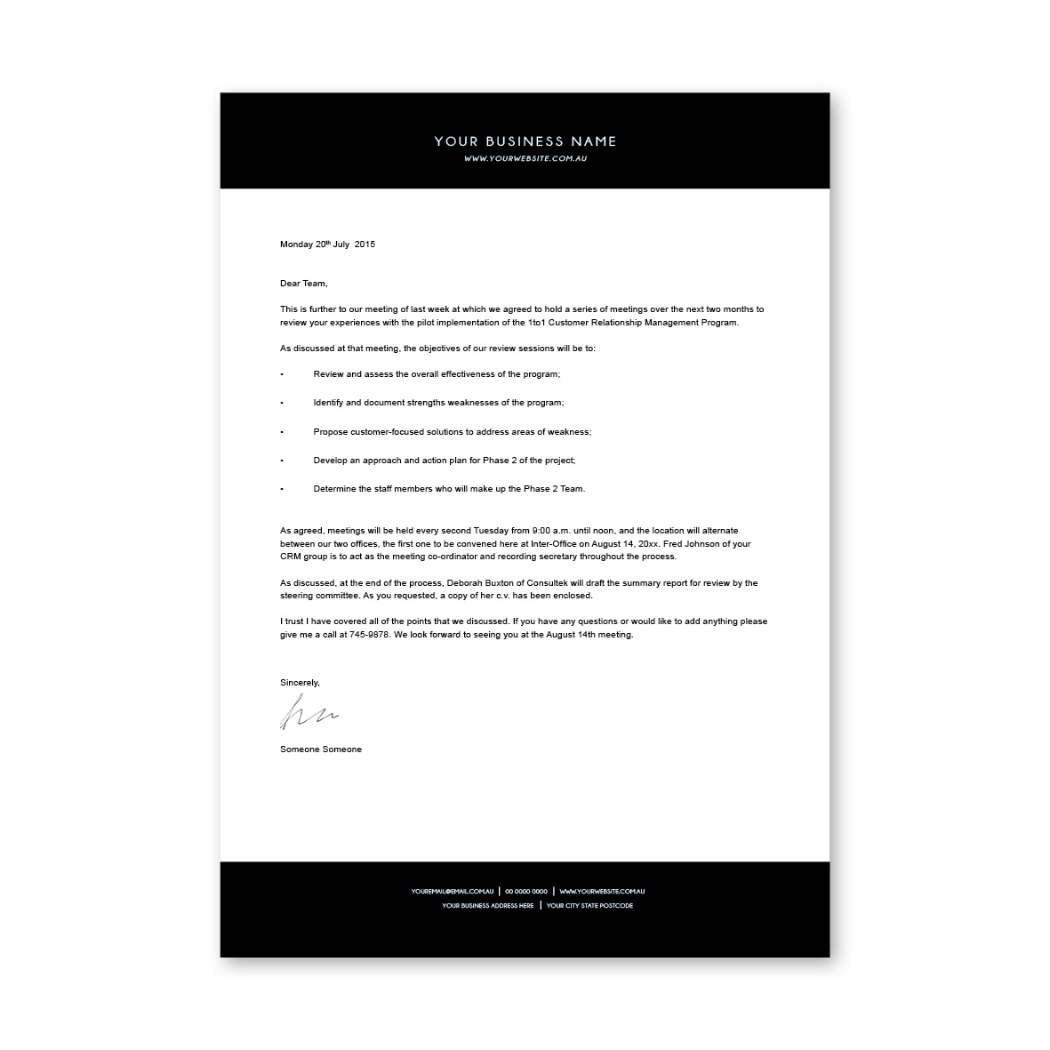 Classic Block Letterhead 2