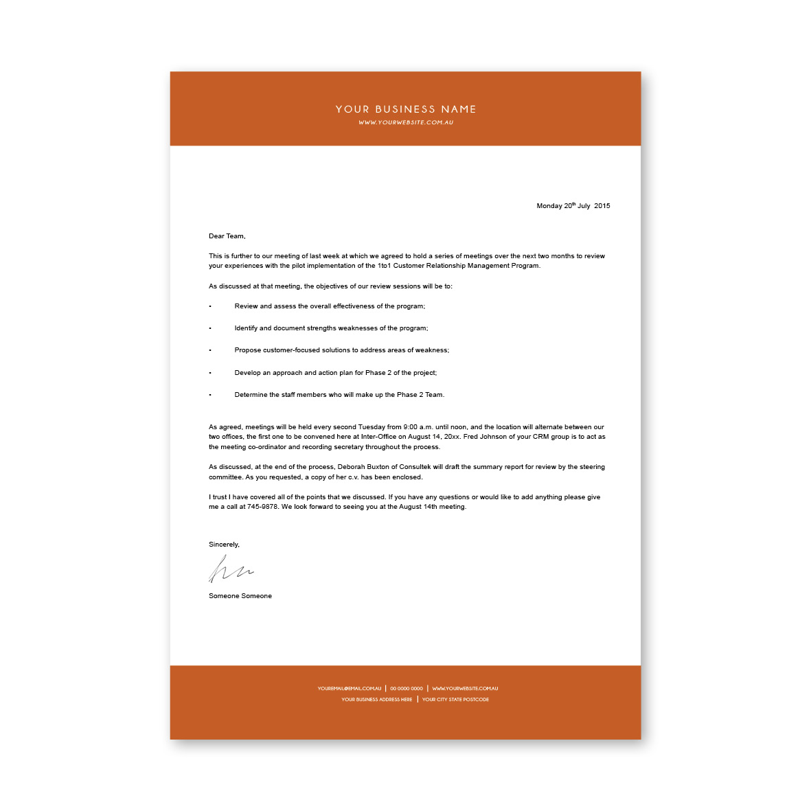 Classic Block Letterhead 6