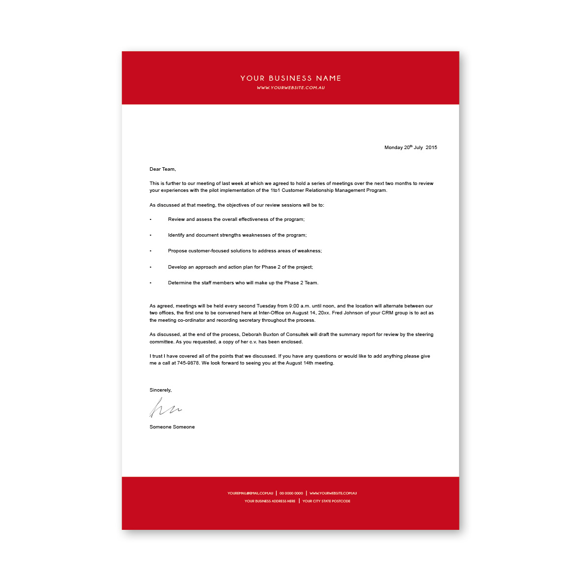 Classic Block Letterhead 8