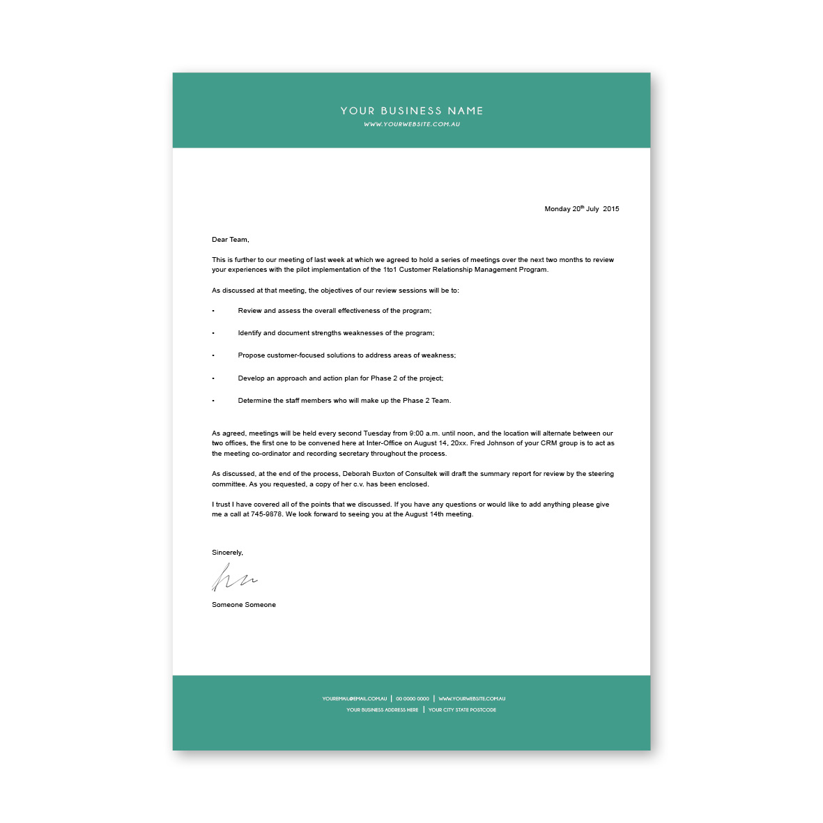 Classic Block Letterhead 10