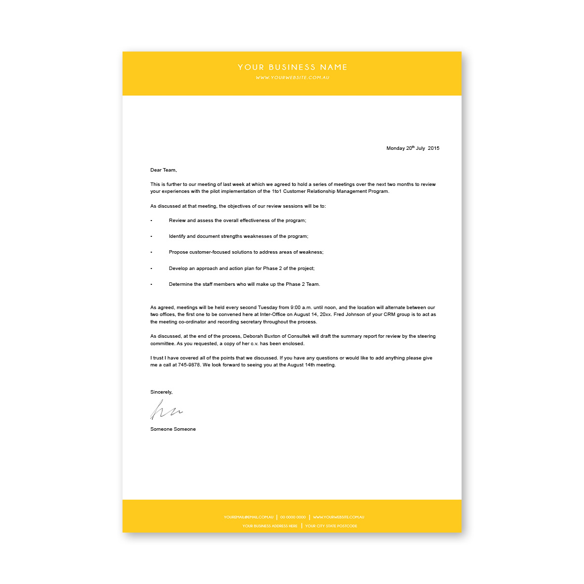 Classic Block Letterhead 12