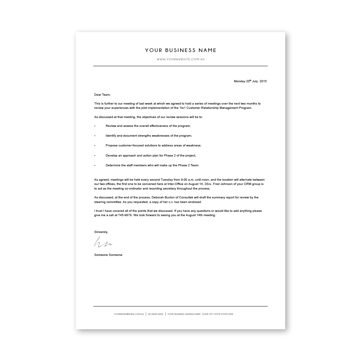 Classic Line Letterhead 12