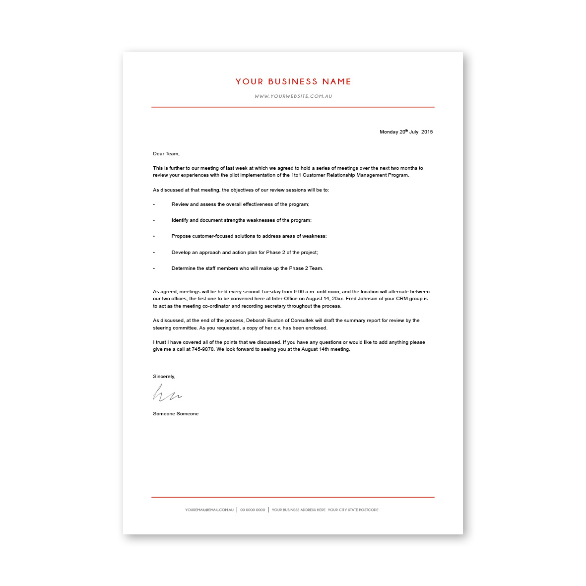 Classic Line Letterhead 8