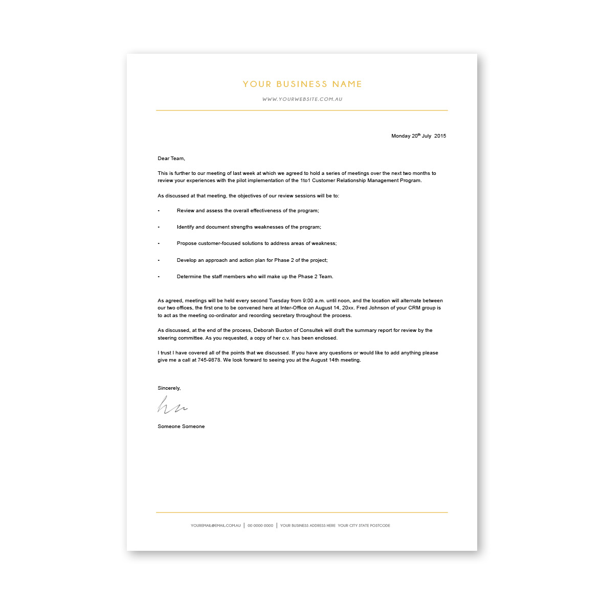 Classic Line Letterhead 2