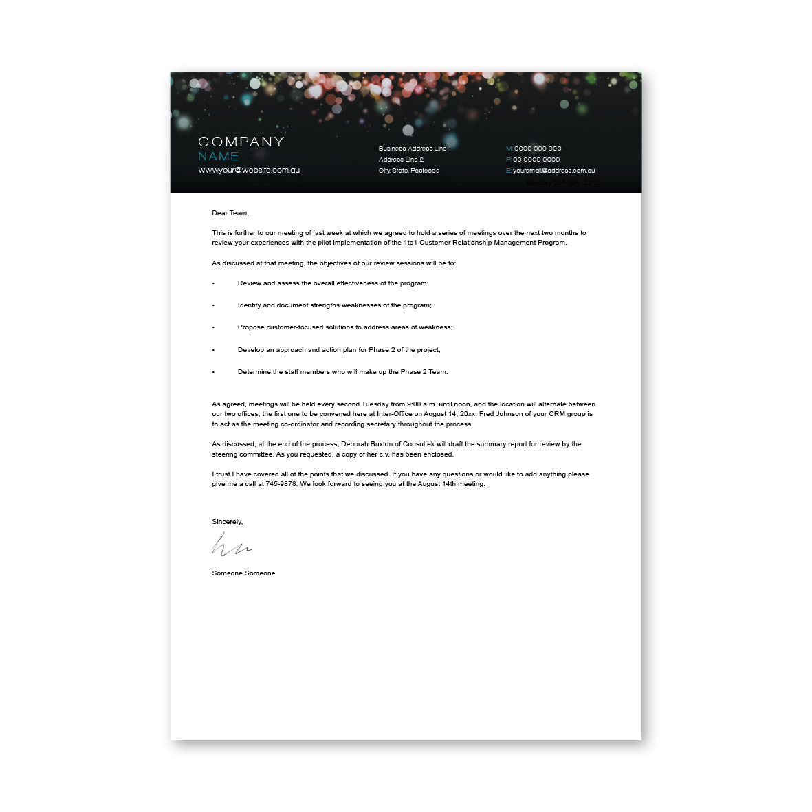 Abstract Letterhead 4