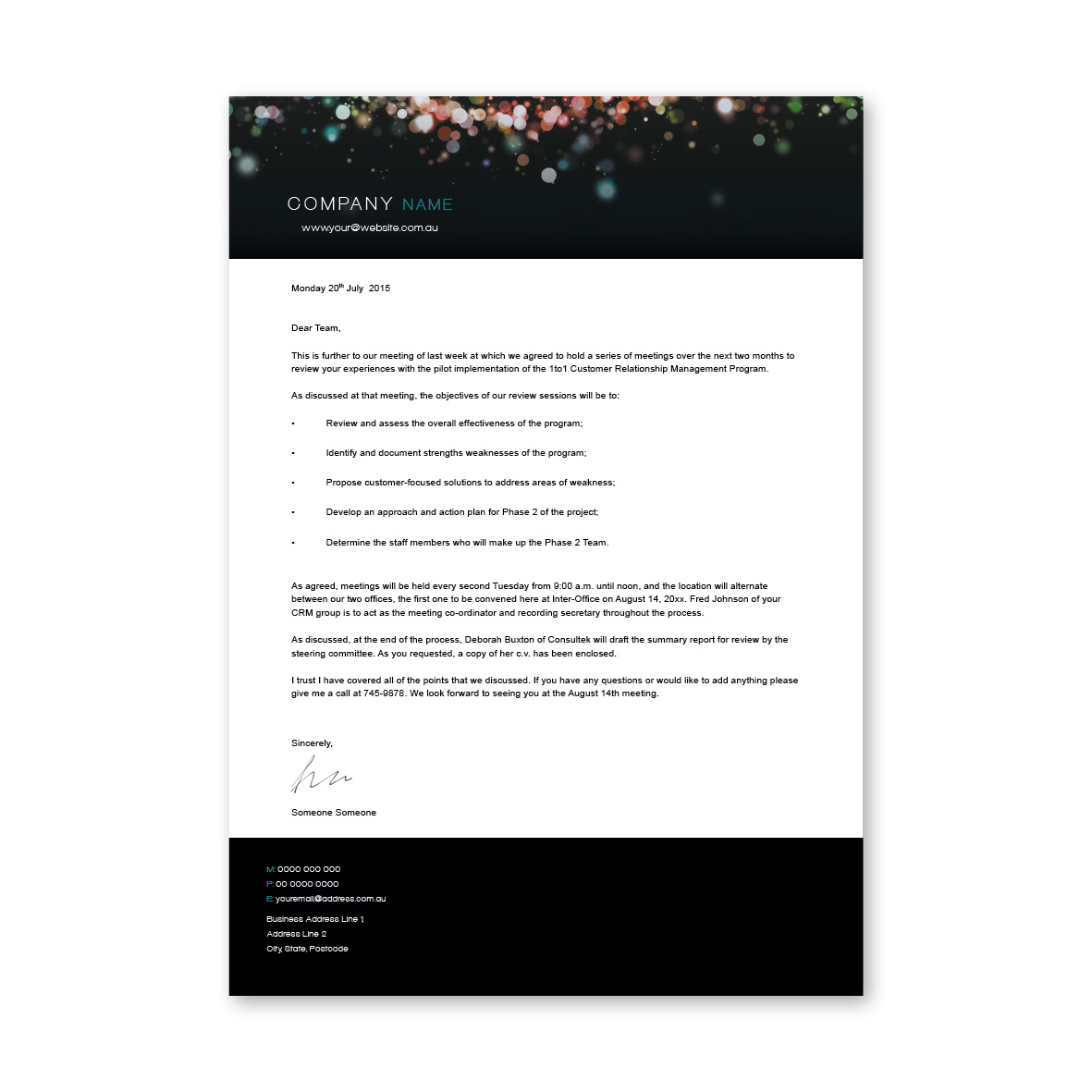 Abstract Letterhead 2