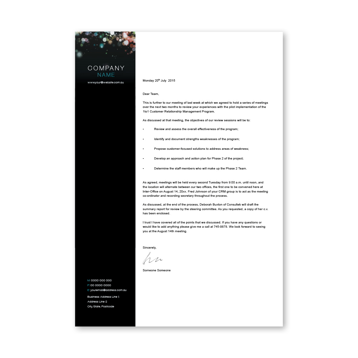 Abstract Letterhead 6