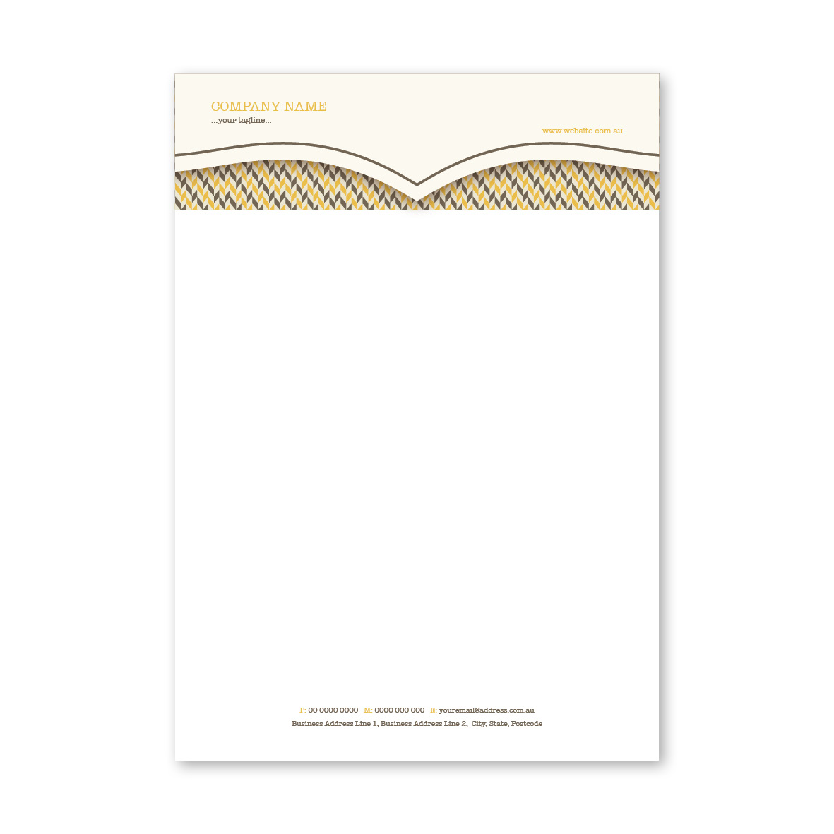 Stylish Retro Letterhead 1