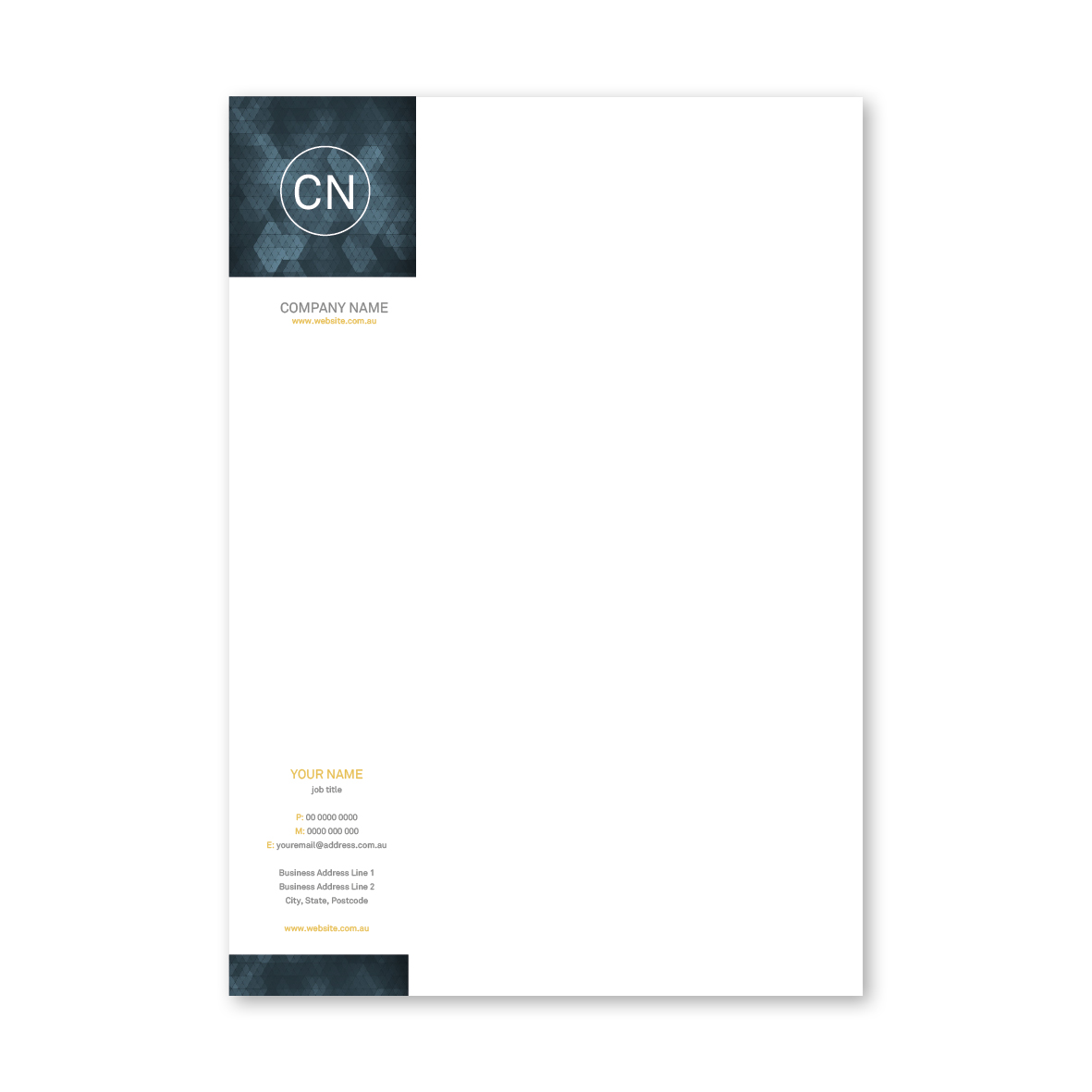 Contemporary Pattern Letterhead 1